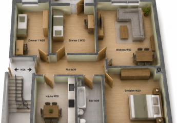 4-Zimmer-Eigentumswohnung 84m² mit Balkon & Fernblick – sofort bezugsfrei in Idar-Oberstein