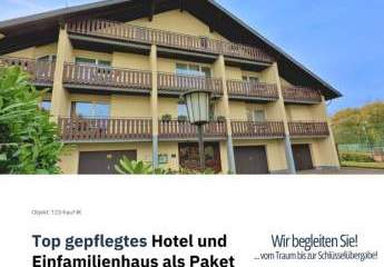 Top Angebot für Investoren - Gepflegtes 3 Sterne Hotel + EFH als Paket im Hunsrück zwischen Boppard und Kastellaun