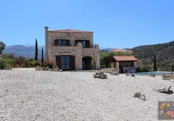 Kreta, Provarma Steinhaus Villa mit Pool und Meerblick