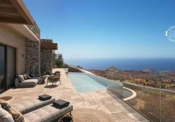 Kreta, Ag. Pavlos, luxuröses Ferienhaus Naturstein 117,52m² Wfl. mit Pool und Meerblick