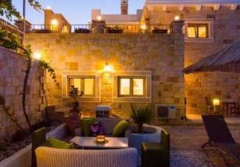 Kreta, Kamilari, luxuriöse Naturstein- Villa mit privatem Pool zu verkaufen