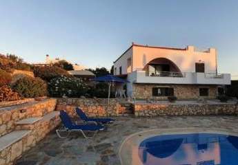 Kreta, Plaka Freistehende Villa, 2 Wohnungen mit Meer- und Bergblick und Gemeinschaftspool