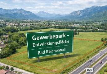 Entwicklungsfläche an der B20: 6.700 m² Gewerbe-Bauerwartungsland, erweiterbar