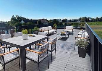 Neuwertige Dachterrassenwohnung mit Panorama-Ausblick und XXL-Terrasse