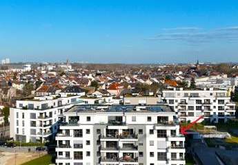 Mainz-Kostheim! HIGH-CLASS 4-Zi-Neubau-Wohnung am Wasser, barrierefrei, Balkon, 2 TG-Plätze uvm