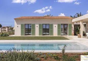 Mediterrane Designer-Finca mit Salzwasserpool und freiem Panoramablick nahe Es Trenc