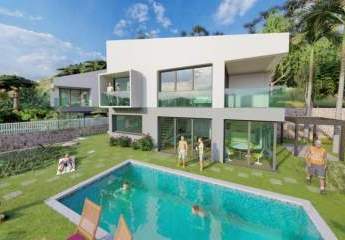 Modernes Neubauprojekt einer Villa mit Pool