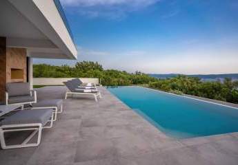 Moderne Luxusvilla mit Swimmingpool und Panorama-Meerblick, Region Crikvenica