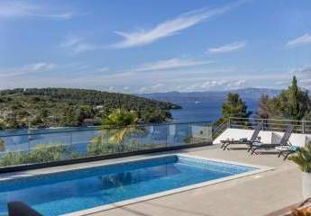 Villa mit Panorama Meerblick auf Solta, Dalmatien