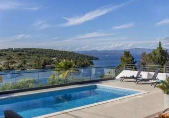Insel Solta: Mediterrane Villa mit Pool und wunderschönem Meerblick