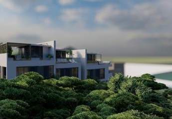 Neue Maisonettewohnung mit Dachterrasse und Garten nahe dem Meer