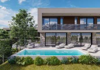 Moderne Neubau-Villa mit Swimmingpool und Meerblick in ruhiger Umgebung, Region Trogir