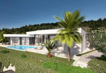 Moderne Villa (einstöckig) mit Pool und Panorama-Meerblick