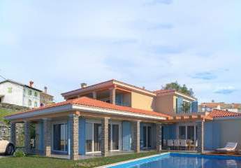 Neue Villa mit Pool, mediterraner Stil