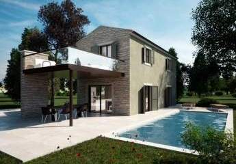 Familienhaus mit Pool und Meerblick, Region Porec