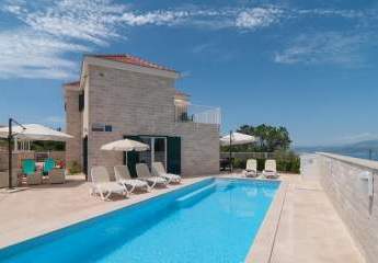 Villa in ruhiger Lage mit Panorama Meerblick, Insel Brac