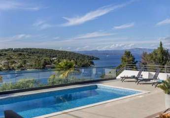 Insel Solta: Mediterrane Villa mit Pool und wunderschönem Meerblick