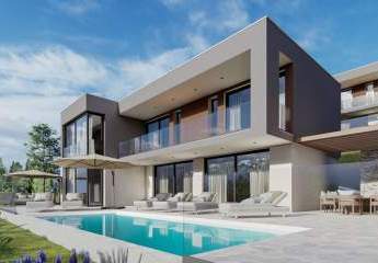Neubau-Villa mit Swimmingpool und Meerblick in ruhiger Umgebung, Region Trogir