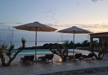 Moderner Bungalow mit Panorama-Meerblick, Insel Pag
