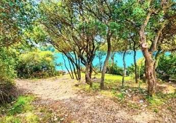 Haus (zum Wiederaufbau) direkt am Meer mit großem Grundstück, Region Pula