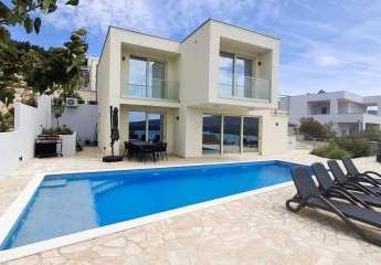 Moderne Villa mit Pool und Meerblick, Region Sibenik