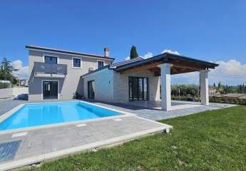 Mediterrane Villa mit Pool und Meerblick, Region Porec