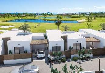 Villen mit 3 Schlafzimmern, 2 Bädern, Vorinstallation Klimaanlage und Privatpool direkt am Golfplatz von La Serena Golf