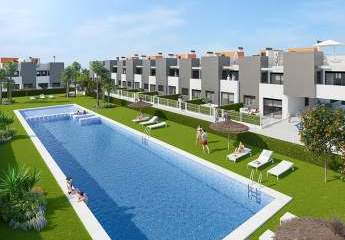 Erdgeschoss-Wohnungen mit 2 Schlafzimmern, 2 Bädern, Tiefgaragenstellplatz und Gemeinschaftspool