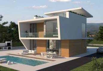 Exklusive Villen mit 3 - 4 Schlafzimmern, 3 - 4 Bädern, 1 Gäste-WC, Dachterrasse und Privatpool nur 600 m vom Strand