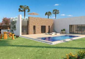 Wunderschöne Villen mit 3 Schlafzimmern, 2 Bädern, Alarmanlage, Damotiksystem und Privatpool im La Finca Golf Resort