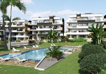 Appartements mit 2 Schlafzimmern und 2 Bädern in abgeschlossener Anlage mit Gemeinschaftspool, Fitnessraum, Sauna und Jacuzzi