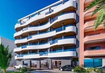 Penthouse-Wohnungen mit 3 Schlafzimmern, 2 - 3 Bädern, Dachterrasse und Gemeinschaftspool nur ca. 250 m vom Strand von Los Locos
