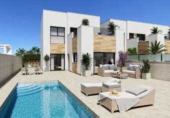 Exklusive Villen mit 3 Schlafzimmern, 2 Bädern, optionaler Dachterrasse, Kfz-Stellplatz und Privatpool in ruhiger Lage am Ortsrand von Benijofar