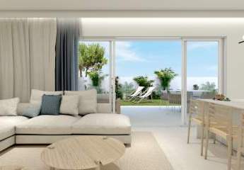Erdgeschosswohnung ganz nah am Meer mit Pool
