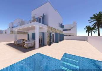 Exklusive Villa nur wenige Meter vom Strand entfernt mit Pool