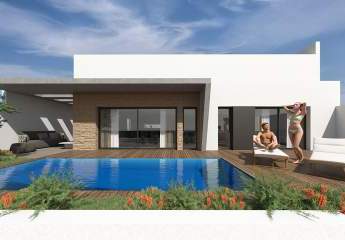 Wunderschöne Villen mit 3 Schlafzimmern, 2 Bädern, Dachterrasse, Garage und Privatpool