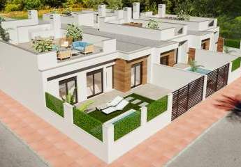 Ebenerdiges Haus mit Meerblick und guter Lage mit Pool
