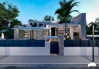 Schöne ebenerdige Villa mit großem Keller