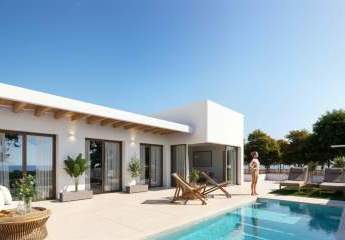 Luxuriöses ebenerdiges Haus mit Pool