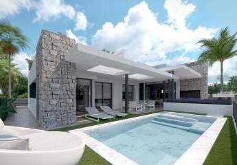 Villen mit 3 Schlafzimmern, 2 Bädern, 2 Gäste-WCs, Keller, Dachterrasse, Klimaanlage und Privatpool im wunderschönen Santa Rosalía Resort