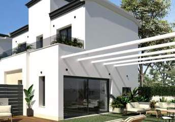 Moderne Doppelhaushälften mit 3 Schlafzimmern, 3 Bädern und Gemeinschaftspool nur 3 km vom Strand