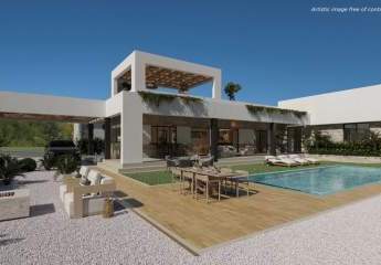 Moderne Villa mit großem Grundstück