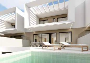 Großzügige Reihenhäuser mit 3 Schlafzimmern, 2 Bädern, Gäste-WC, Privatpool und Kfz-Stellplatz