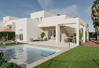 Villen mit 4 Schlafzimmern, 3 Bädern, Klimaanlage, Privatpool und Keller im wunderschönen La Finca Golf Komplex