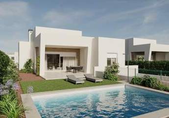 Villen mit 3 Schlafzimmern, 2 Bädern, Klimaanlage, Keller/Garage und Privatpool und Keller im wunderschönen La Finca Golf Komplex