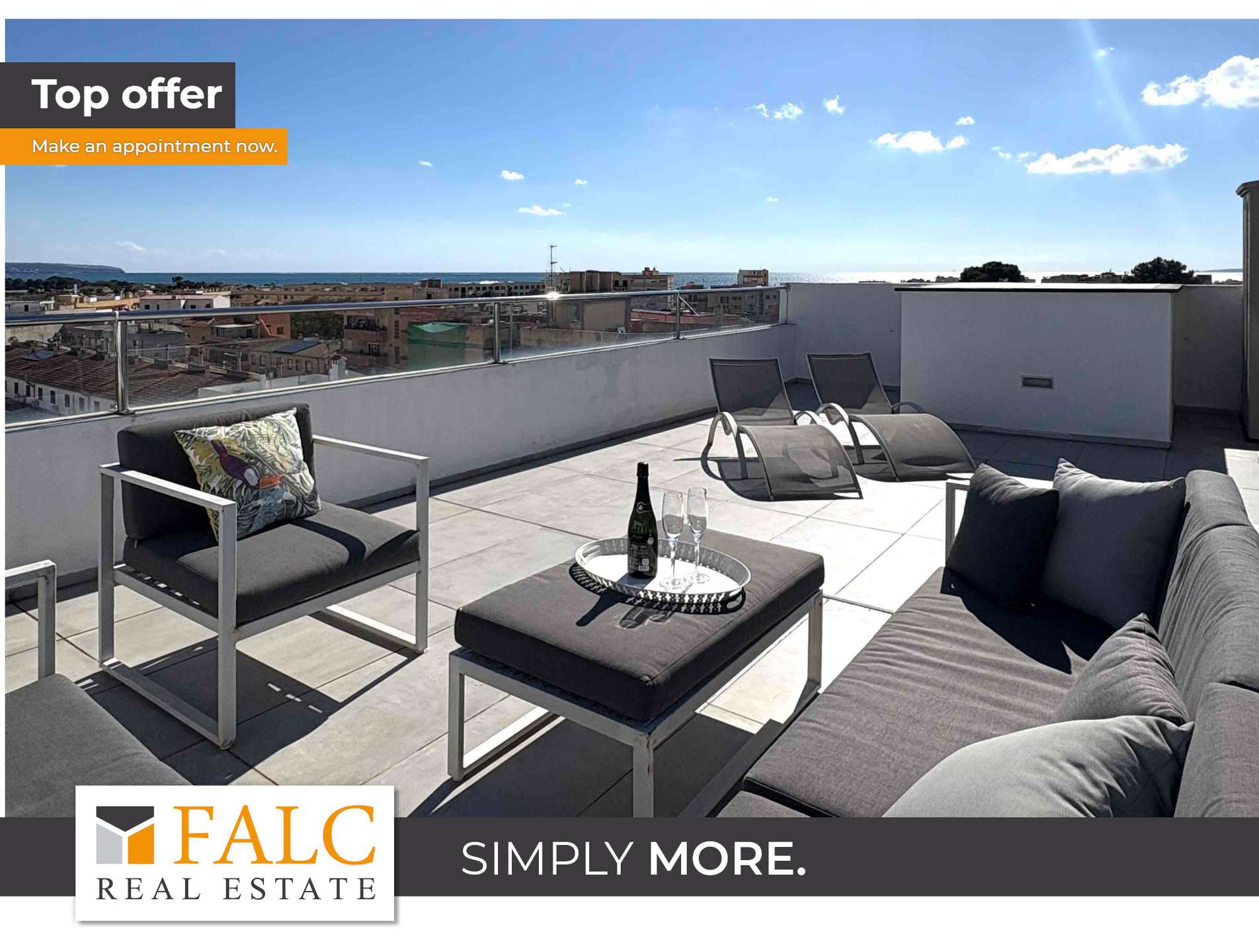 Modernes Penthouse mit Blick & großen Terrassen