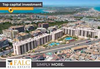 Apartments mit Meerblick zu verkaufen, 700 Meter vom Strand La Mata, Torrevieja Alicante