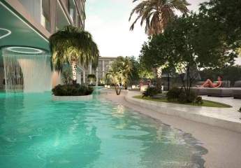 Voll möbliertes Apartment mit privatem Pool auf dem Balkon