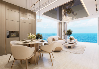 Luxuriöse 3-Zimmer-Wohnung mit Panoramablick über das Meer