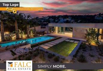 Zeitgenössische Neubau - Villa im mediterranen Design mit viel Platz